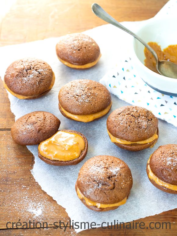 whoopies sans gluten beurre de cacahuète