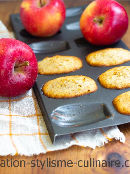 madeleines sans gluten pommes