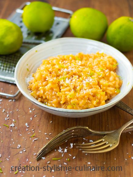 risotto lait de coco citron vert