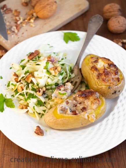 pommes de terre farcies végétariennes