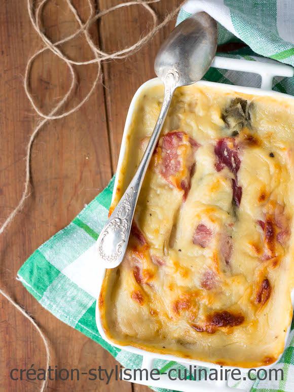 Poireaux au jambon